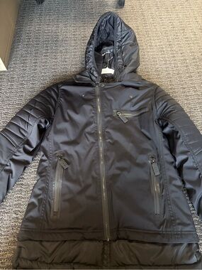 Men's Hooded Quilted Black Puffer Jacket